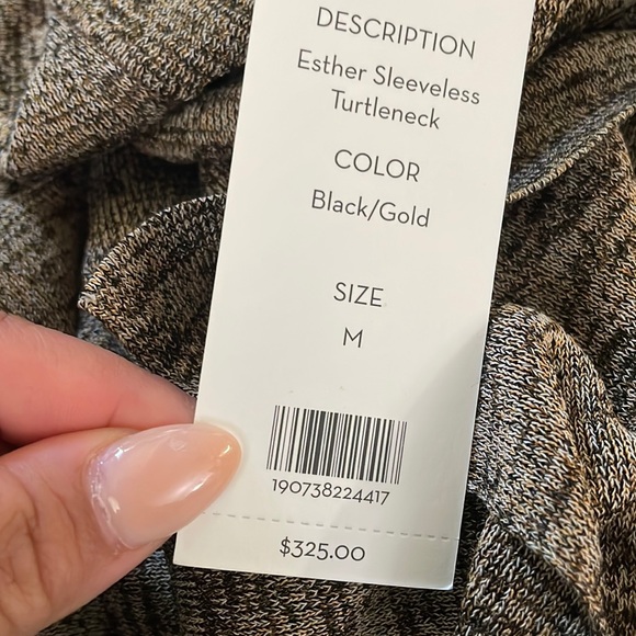 NWT Veronica Beard - Esther Sleeveless Turtleneck - Picture 6 of 9